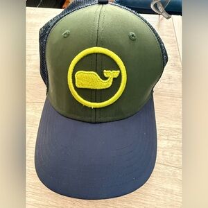 Vineyard Vines Trucker Hat with Neon Whale Logo